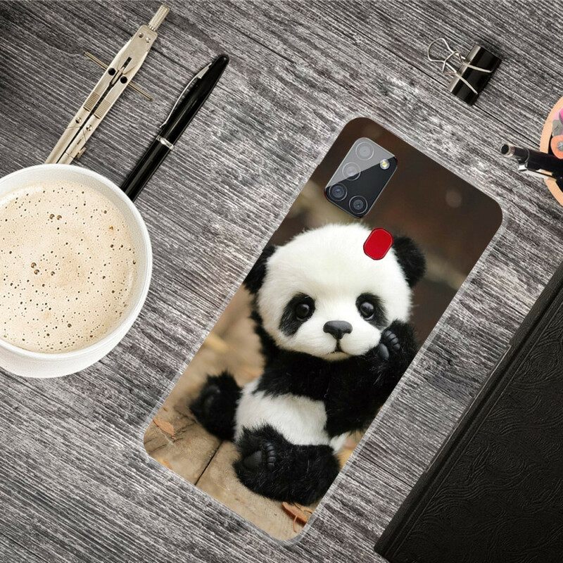 Θήκη Samsung Galaxy A21s Ευέλικτο Panda