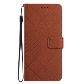 Δερματινη Θηκη Oppo Reno 11f 5g Strappy Diamond Pattern