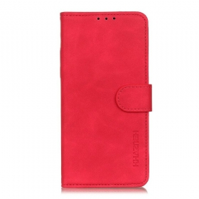 Θήκη Flip Xiaomi Mi 10 Lite Ματ Vintage Δερμάτινο Εφέ Khazneh