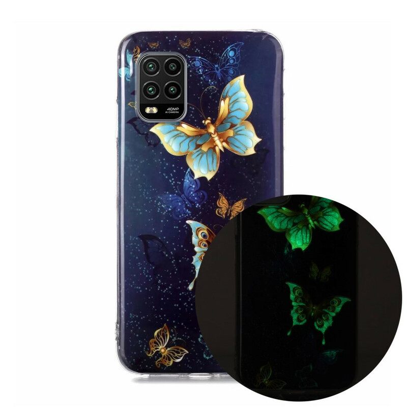 Θήκη Xiaomi Mi 10 Lite Σειρά Fluorescent Butterflies