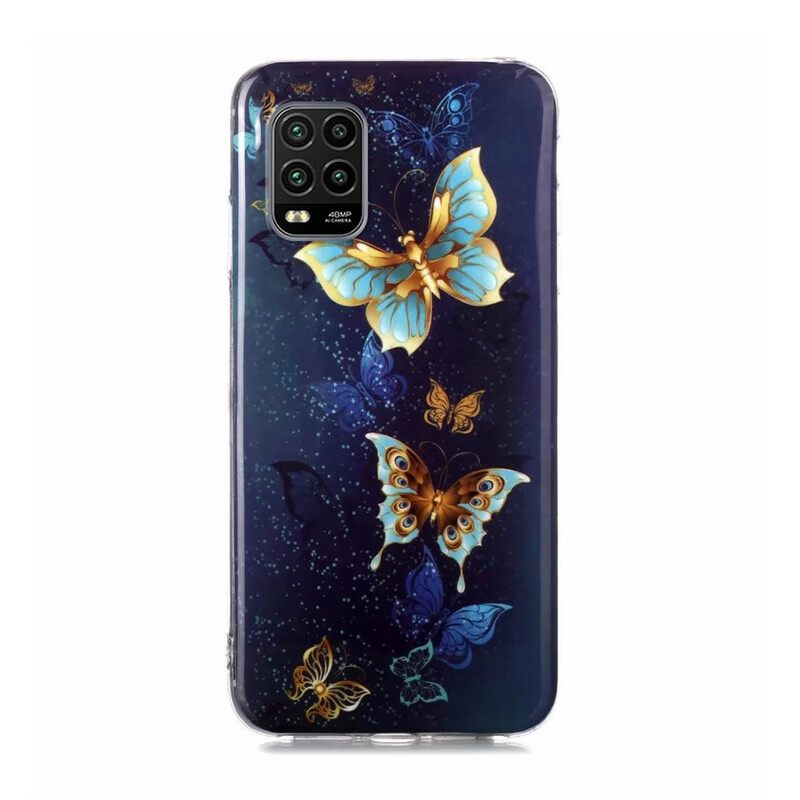 Θήκη Xiaomi Mi 10 Lite Σειρά Fluorescent Butterflies