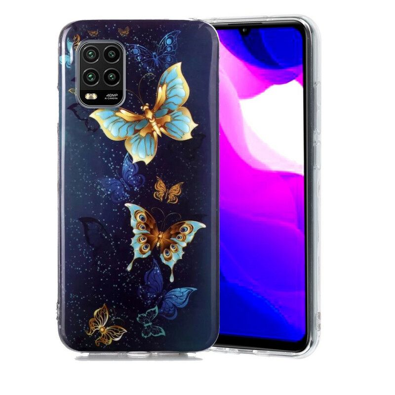 Θήκη Xiaomi Mi 10 Lite Σειρά Fluorescent Butterflies