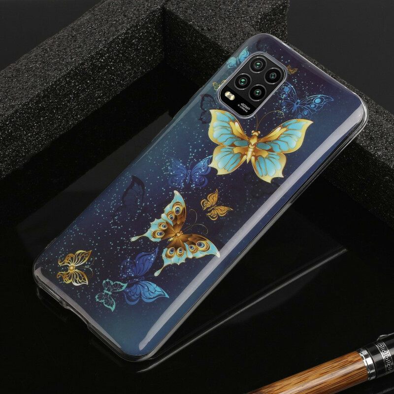 Θήκη Xiaomi Mi 10 Lite Σειρά Fluorescent Butterflies