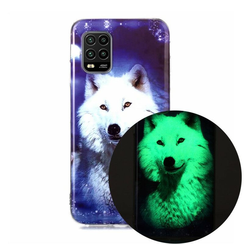 Θήκη Xiaomi Mi 10 Lite Σειρά Fluorescent Wolf