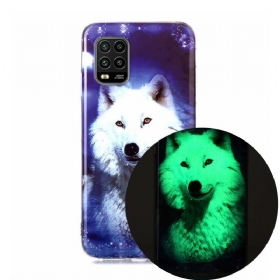 Θήκη Xiaomi Mi 10 Lite Σειρά Fluorescent Wolf