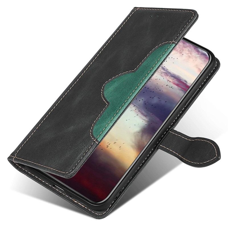 Κάλυμμα iPhone 14 Plus Faux Leather Bicolor Stylish