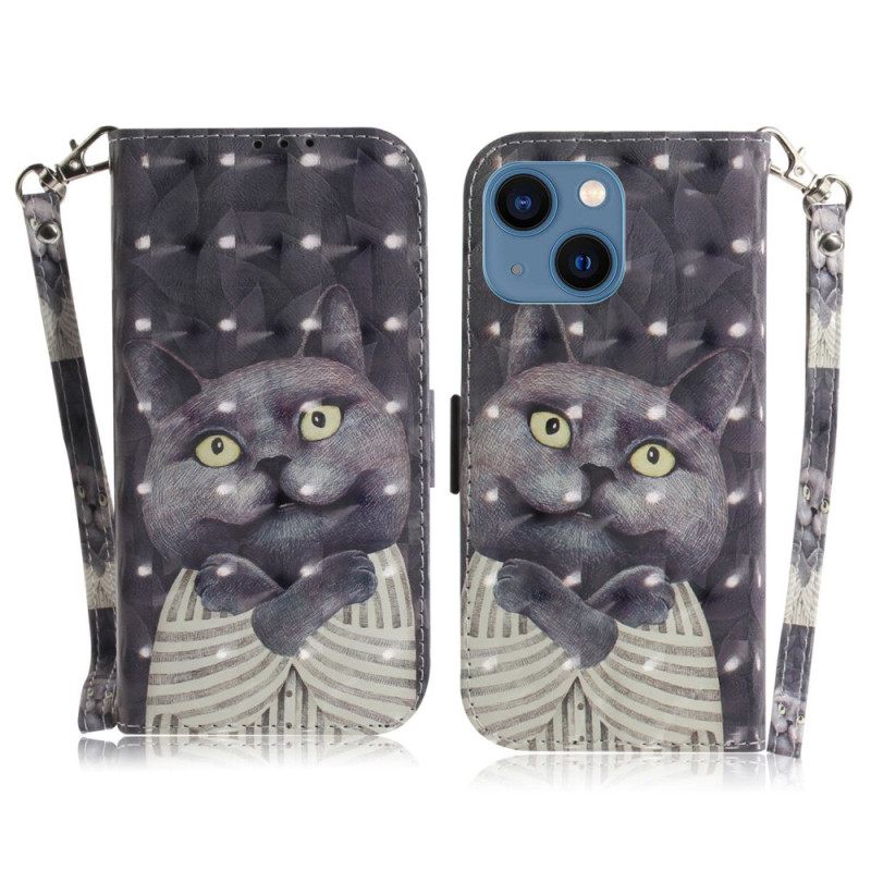 Κάλυμμα iPhone 14 Plus με κορδονι Thong Cats