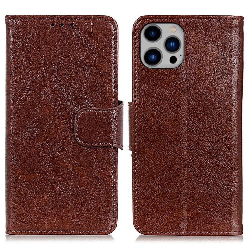 Κάλυμμα iPhone 14 Plus Split Nappa Leather