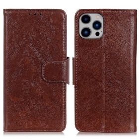 Κάλυμμα iPhone 14 Plus Split Nappa Leather