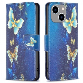 Θήκη Flip iPhone 14 Plus Πεταλούδες Του Κόσμου