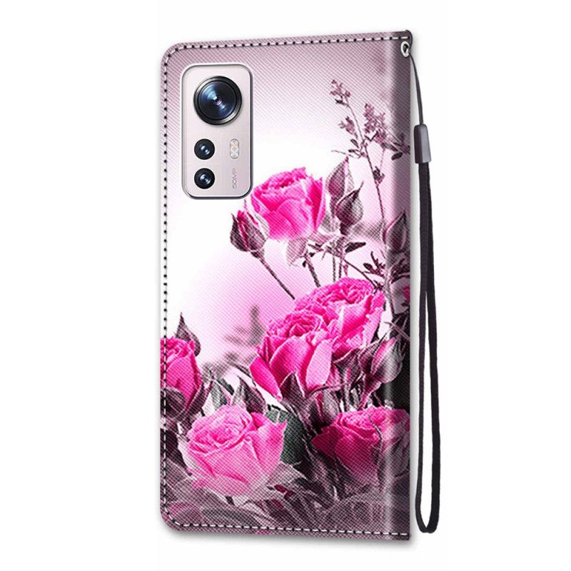 Κάλυμμα Xiaomi 12 / 12X με κορδονι Strappy Floral