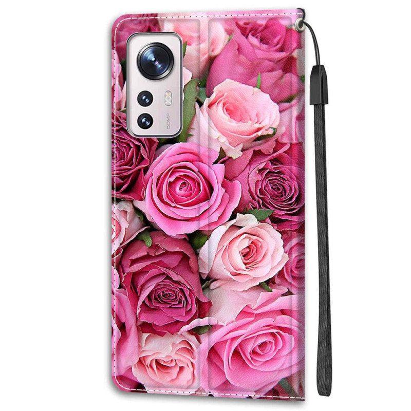 Κάλυμμα Xiaomi 12 / 12X με κορδονι Strappy Floral