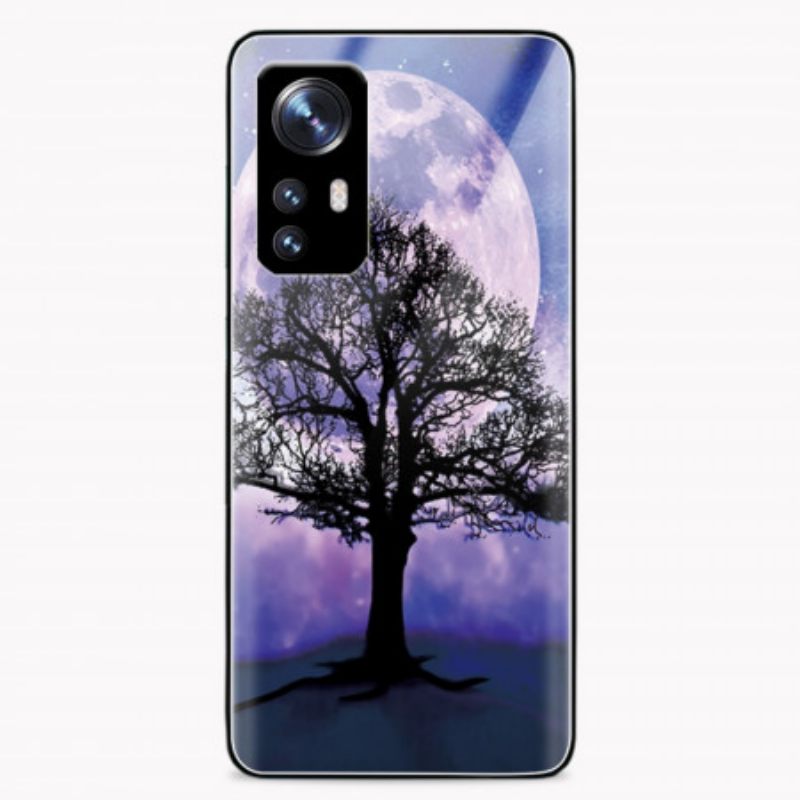 Θήκη Xiaomi 12 / 12X Tree And Moon Tempered Glass