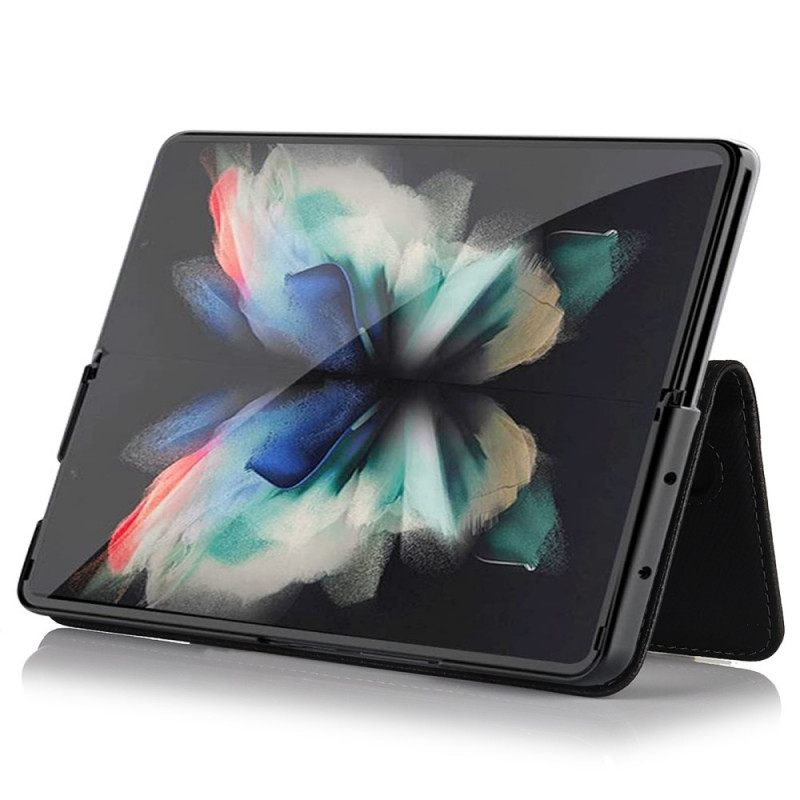 Κάλυμμα Samsung Galaxy Z Fold 3 5G Γνήσιο Δερμάτινο Θήκη Και Λουράκι Για Στυλό