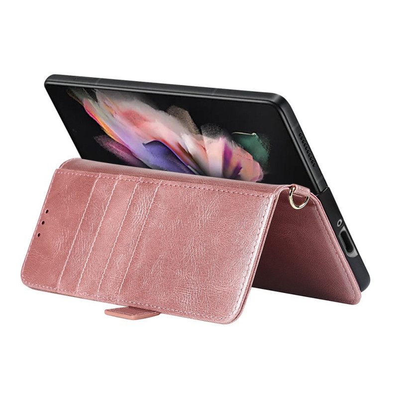 Κάλυμμα Samsung Galaxy Z Fold 3 5G Θήκη Flip Πτερύγιο Διπλής Θήκης Στυλό