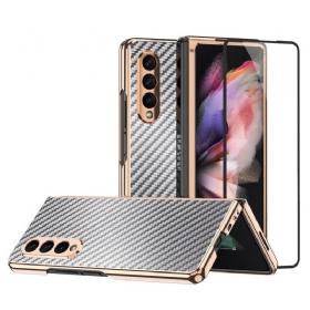 θηκη κινητου Samsung Galaxy Z Fold 3 5G Carbon Fiber Με Προστατευτικό Οθόνης