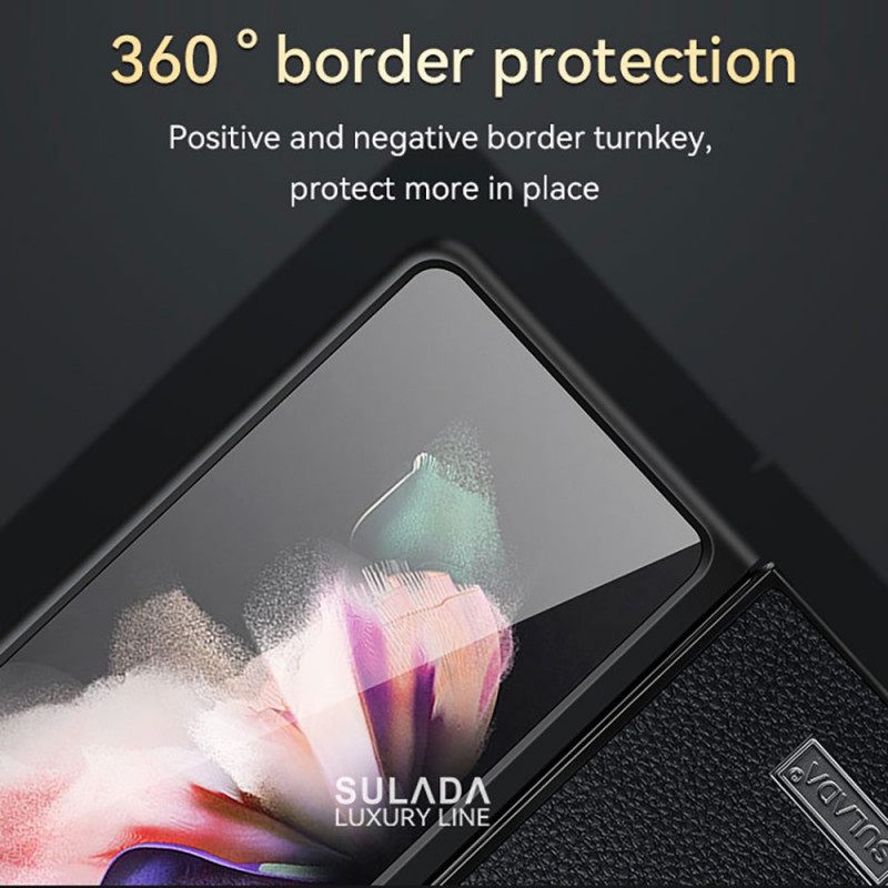 θηκη κινητου Samsung Galaxy Z Fold 3 5G Litchi Leather Style Sulada