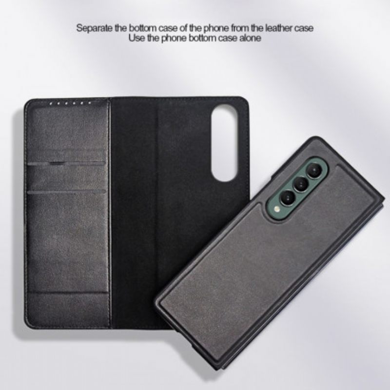 θηκη κινητου Samsung Galaxy Z Fold 3 5G Θήκη Flip Skin-touch Split Leather