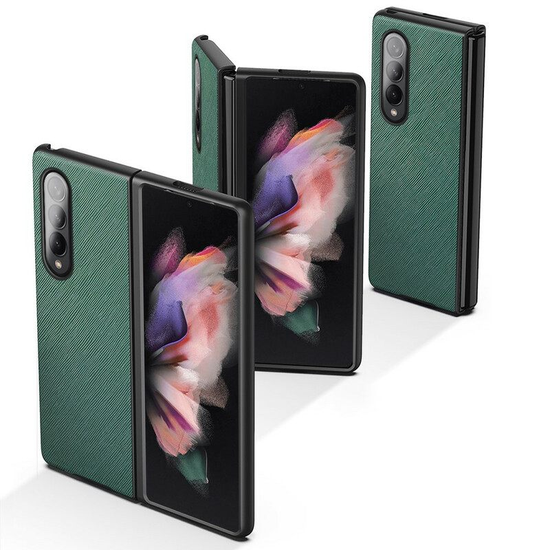 Θήκη Samsung Galaxy Z Fold 3 5G Δέρμα Με Υφή