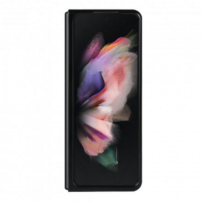 Θήκη Samsung Galaxy Z Fold 3 5G Δερμάτινο Σταντ Litchi