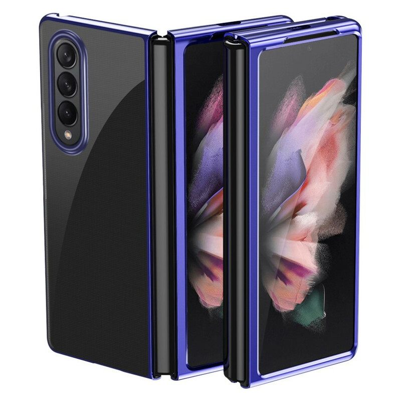 Θήκη Samsung Galaxy Z Fold 3 5G Διαφανείς Άκρες Σε Μεταλλικό Στυλ