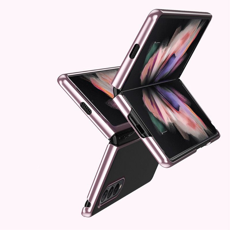 Θήκη Samsung Galaxy Z Fold 3 5G Διαφανείς Άκρες Σε Μεταλλικό Στυλ