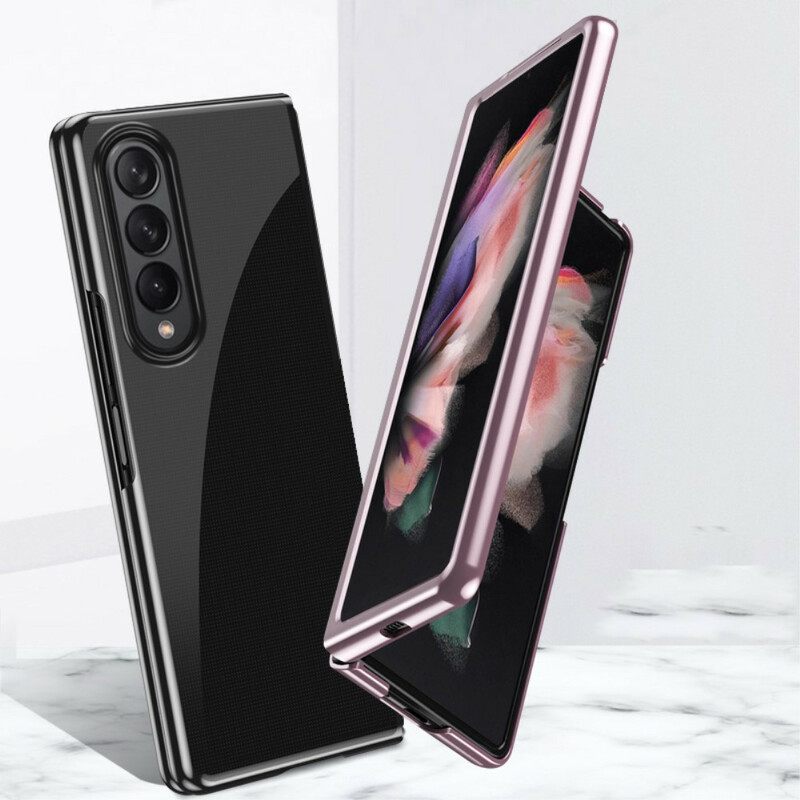 Θήκη Samsung Galaxy Z Fold 3 5G Διαφανείς Άκρες Σε Μεταλλικό Στυλ