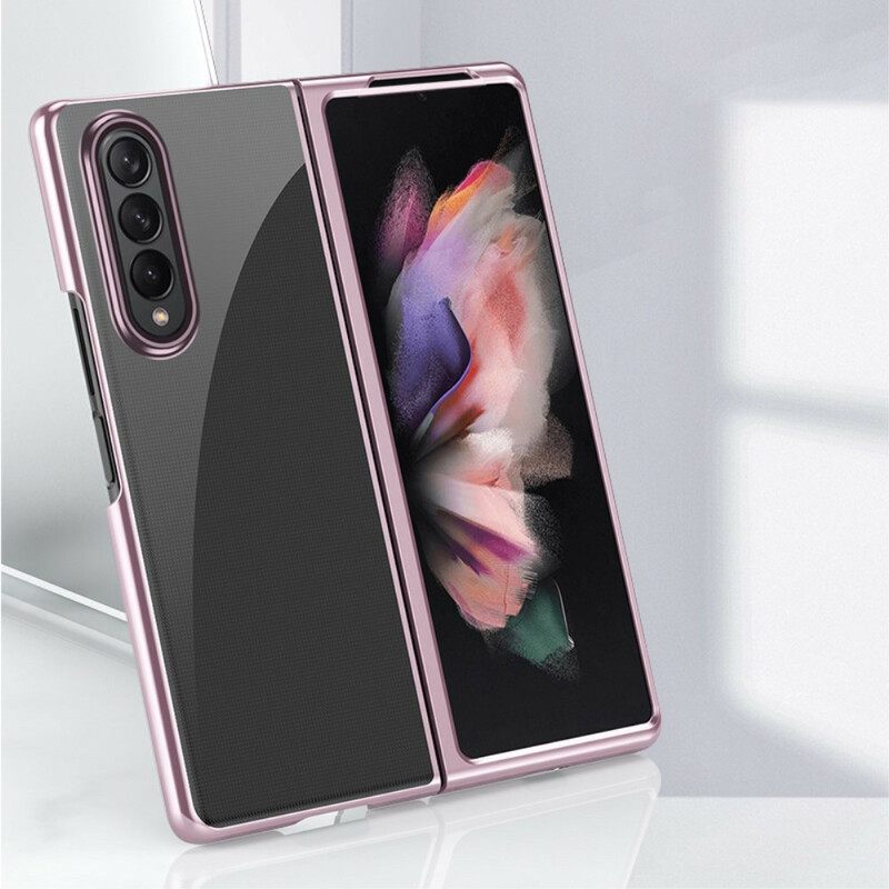 Θήκη Samsung Galaxy Z Fold 3 5G Διαφανείς Άκρες Σε Μεταλλικό Στυλ