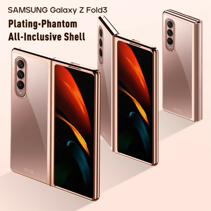 Θήκη Samsung Galaxy Z Fold 3 5G Διαφανείς Μεταλλικές Άκρες