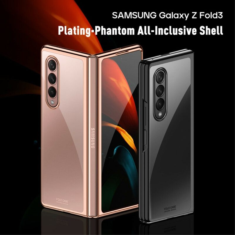 Θήκη Samsung Galaxy Z Fold 3 5G Διαφανείς Μεταλλικές Άκρες