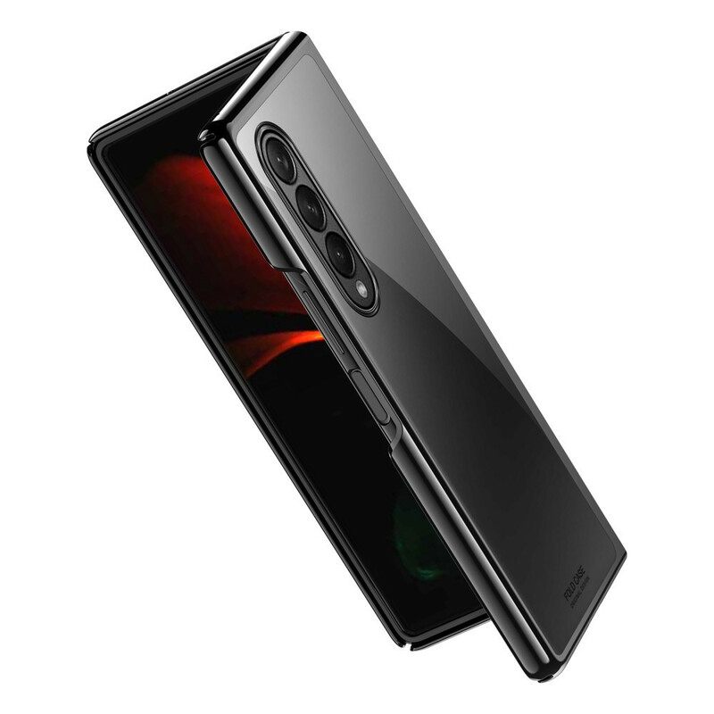 Θήκη Samsung Galaxy Z Fold 3 5G Διαφανείς Μεταλλικές Άκρες