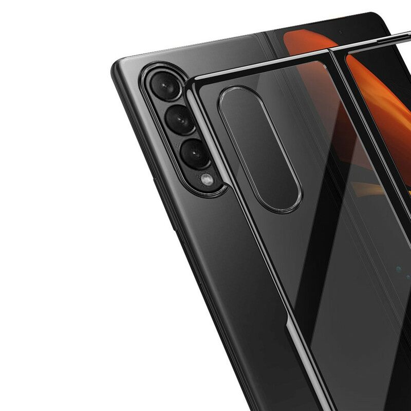 Θήκη Samsung Galaxy Z Fold 3 5G Διαφανείς Μεταλλικές Άκρες