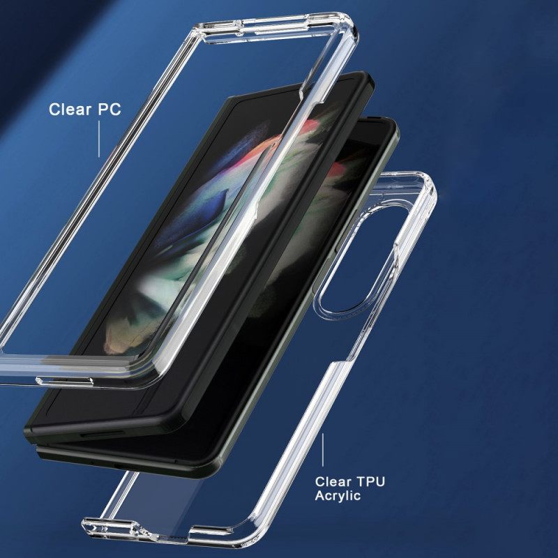 Θήκη Samsung Galaxy Z Fold 3 5G Διαφανείς Χρωματιστές Άκρες