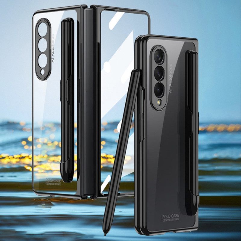 Θήκη Samsung Galaxy Z Fold 3 5G Διαφανές Με Θήκη Γραφίδας Gkk