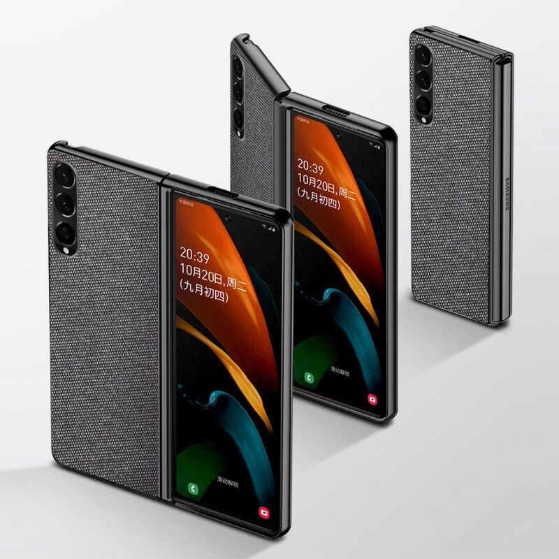 Θήκη Samsung Galaxy Z Fold 3 5G Εφέ Δέρματος Με Υφή