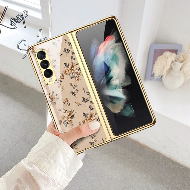 Θήκη Samsung Galaxy Z Fold 3 5G Floral Tempered Glass