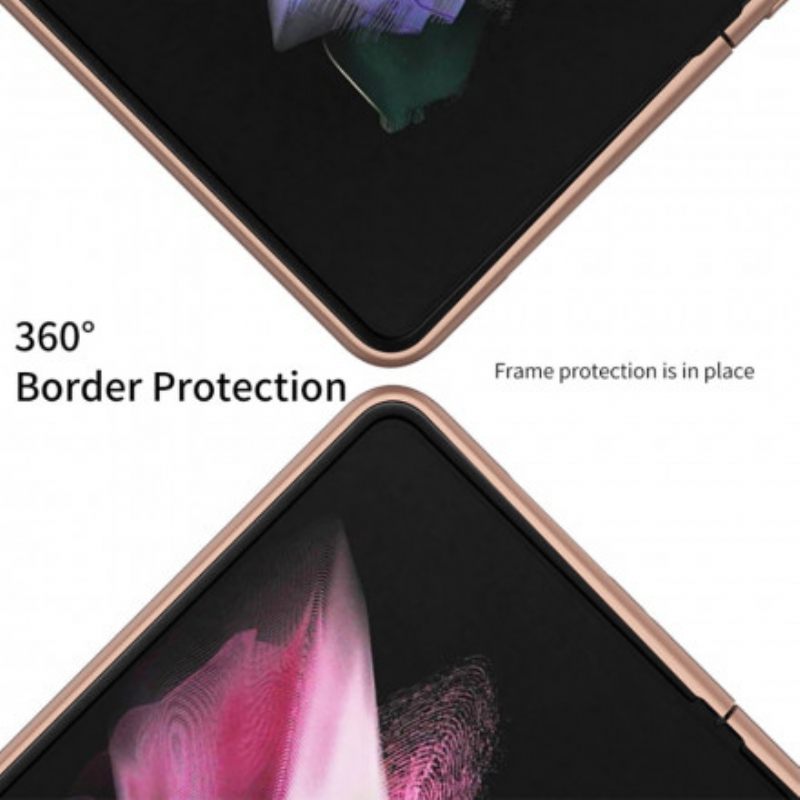 Θήκη Samsung Galaxy Z Fold 3 5G Gkk Support Litchi Leather