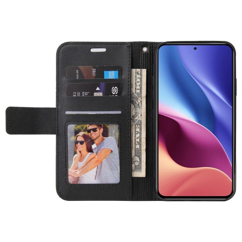 Θήκη Flip Xiaomi Mi 11i 5G Faux Leather Gq.utrobe