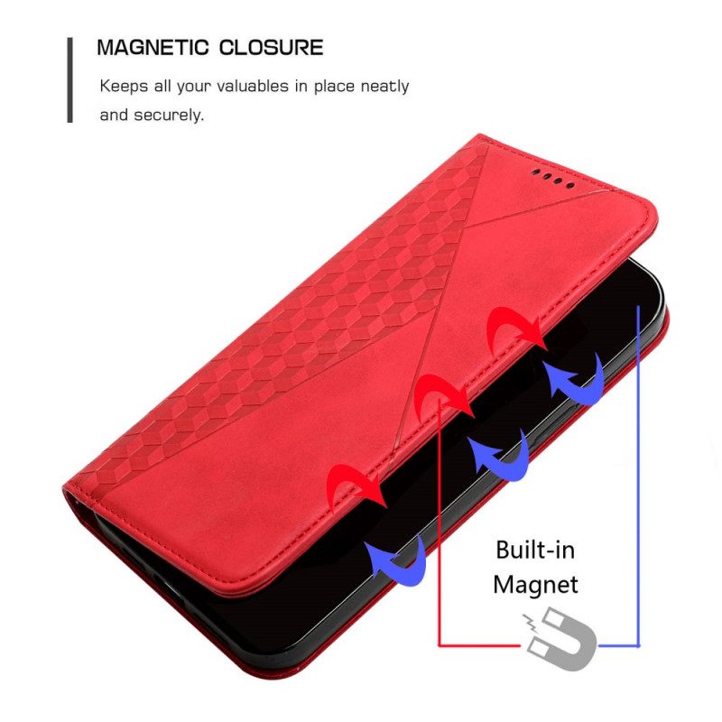 θηκη κινητου Xiaomi Mi 11i 5G Θήκη Flip Εφέ Geo Leather