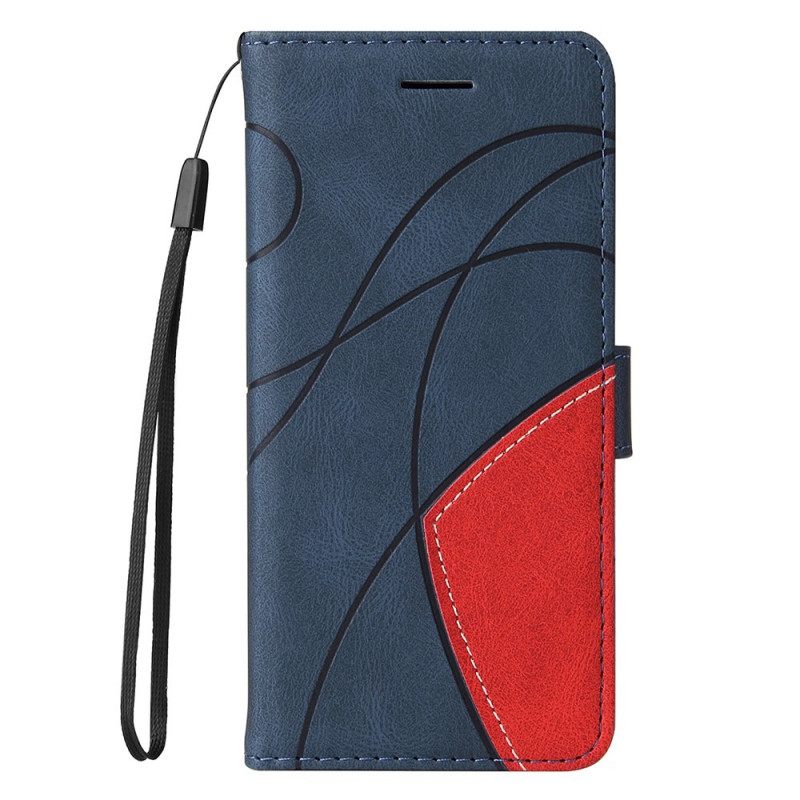 δερματινη θηκη Xiaomi 11T / 11T Pro Δίχρωμο Signature Faux Leather