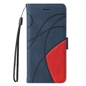 δερματινη θηκη Xiaomi 11T / 11T Pro Δίχρωμο Signature Faux Leather