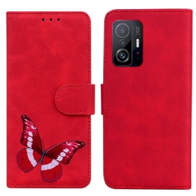 δερματινη θηκη Xiaomi 11T / 11T Pro Skin-touch Butterfly