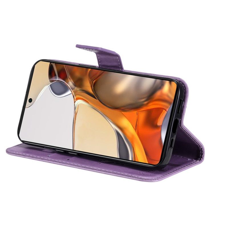 Κάλυμμα Xiaomi 11T / 11T Pro με κορδονι Δέντρο Και Strappy Cat