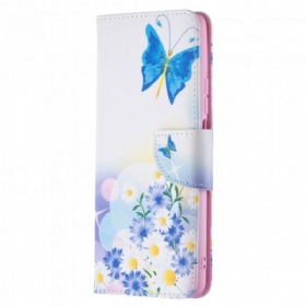 Κάλυμμα Xiaomi 11T / 11T Pro Ζωγραφισμένες Πεταλούδες Και Λουλούδια