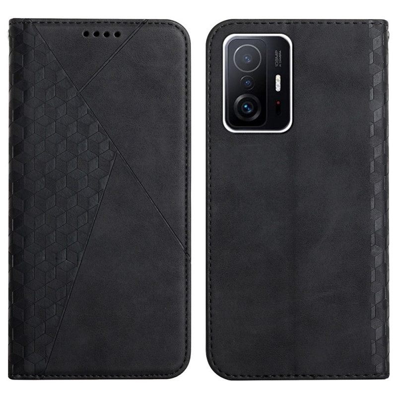 θηκη κινητου Xiaomi 11T / 11T Pro Θήκη Flip Εφέ Geo Leather