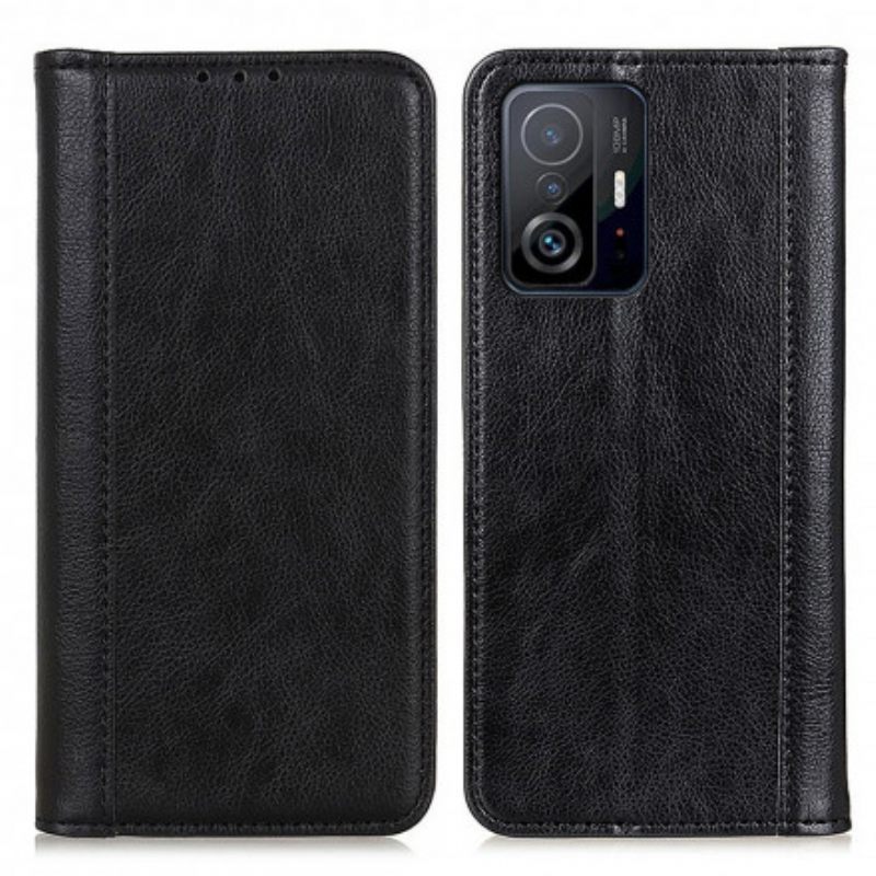 θηκη κινητου Xiaomi 11T / 11T Pro Θήκη Flip Elegance Split Leather Litchi