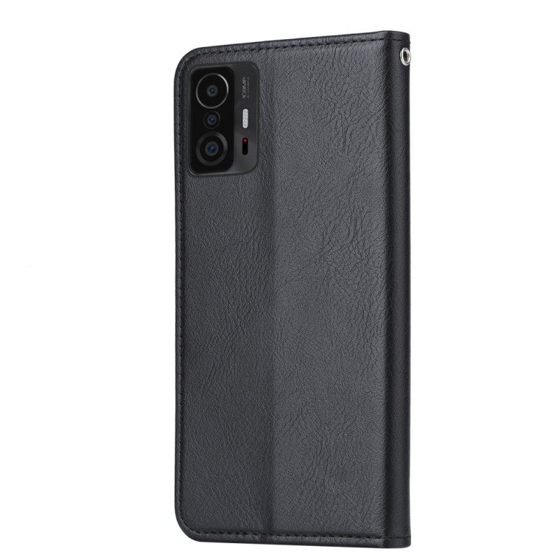 θηκη κινητου Xiaomi 11T / 11T Pro Θήκη Flip Θήκη Κάρτας Από Συνθετικό Δέρμα