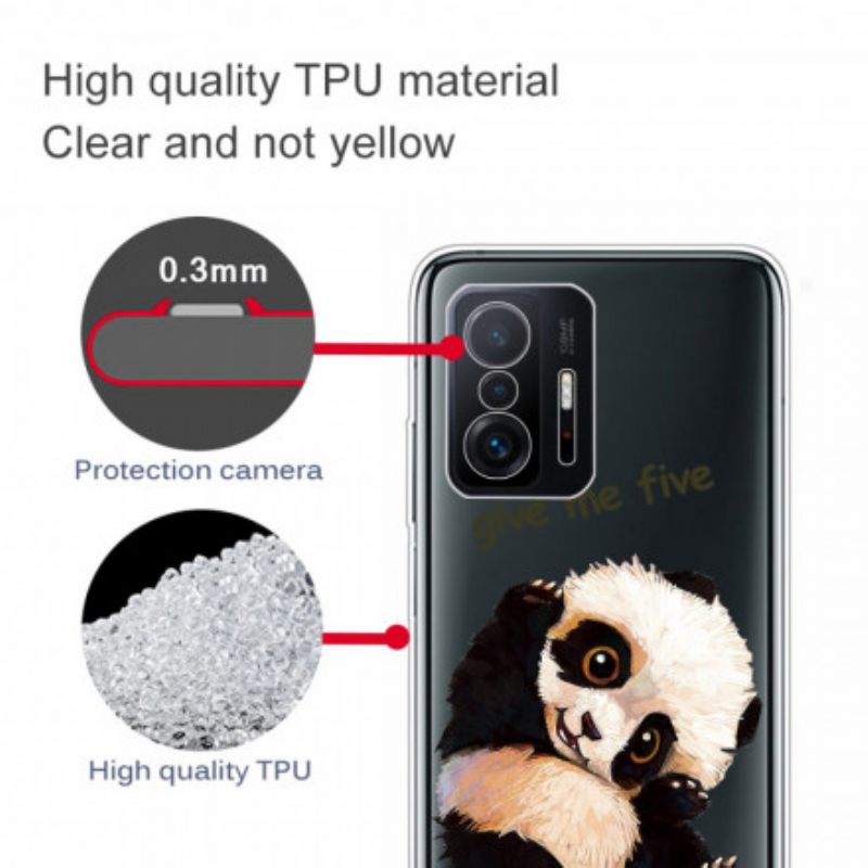 Θήκη Xiaomi 11T / 11T Pro Χωρίς Ραφή Panda Give Me Five