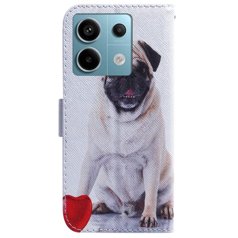 Δερματινη Θηκη Xiaomi Redmi Note 13 Pro 5g Pug Dog