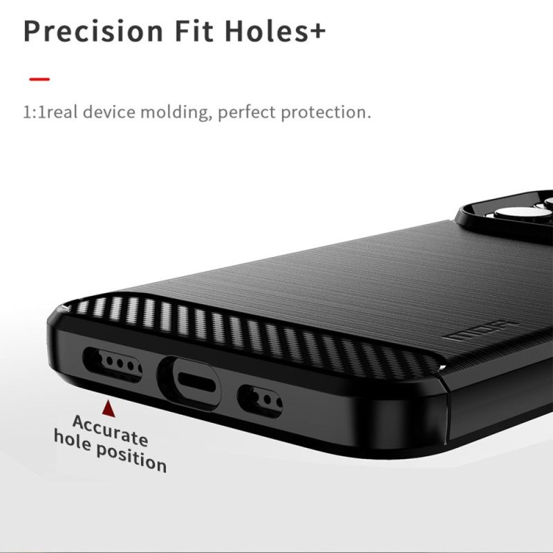 Θήκη iPhone 14 Pro Mofi Brushed Carbon Fiber